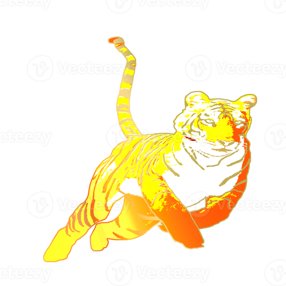 icon tiger king of jungle png