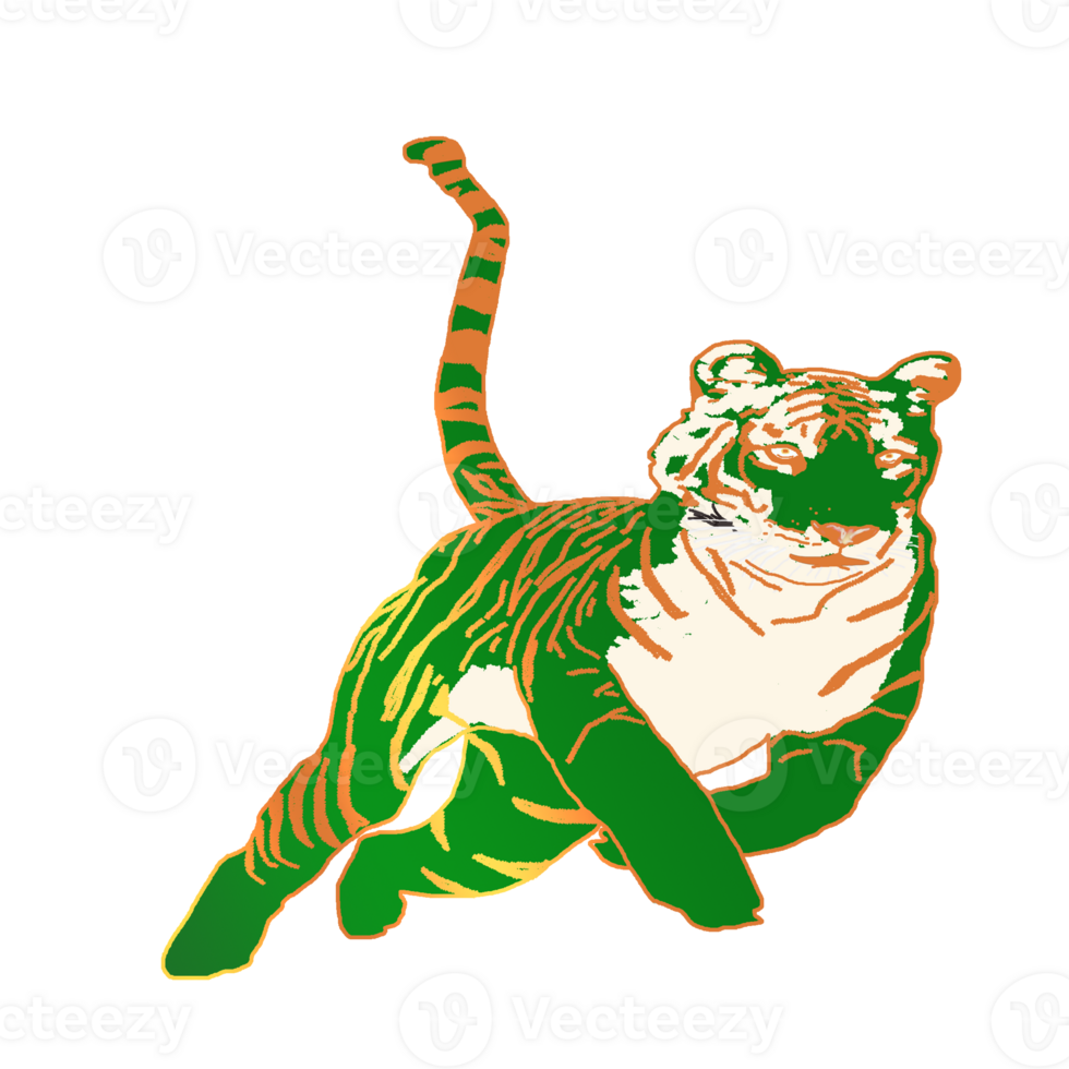 icon tiger king of jungle png