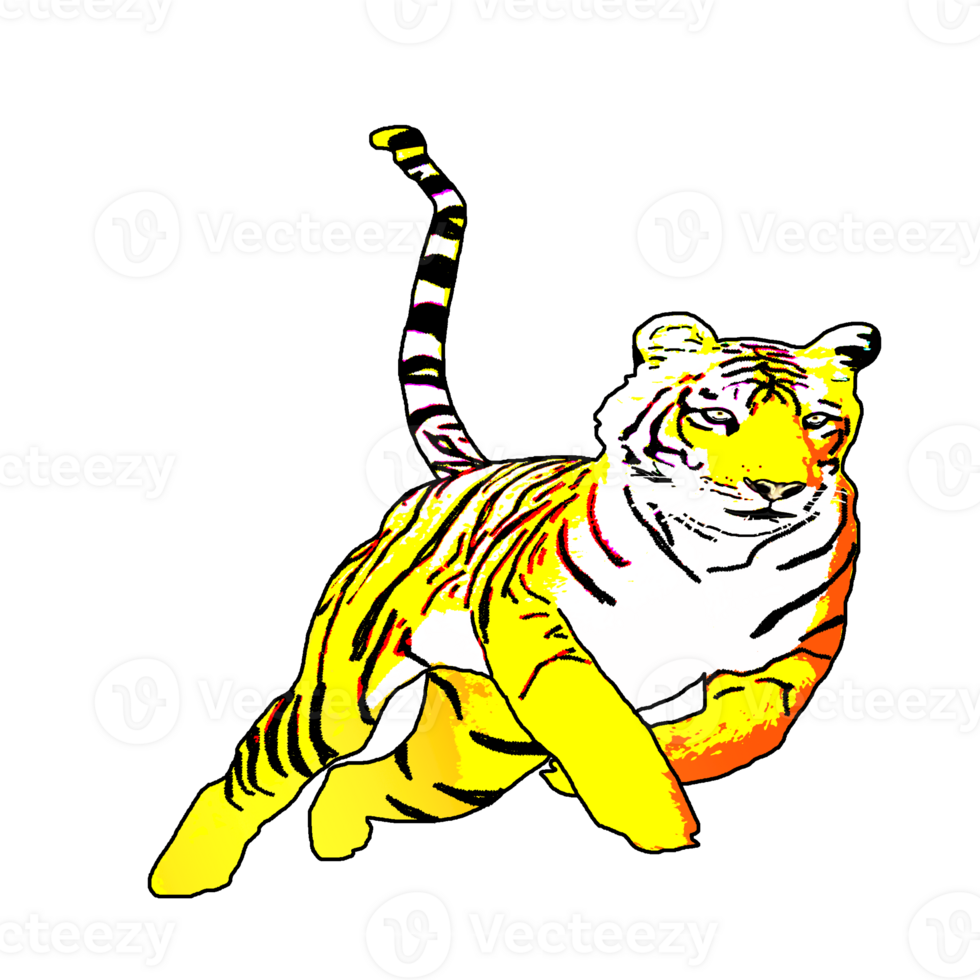 icon tiger king of jungle png