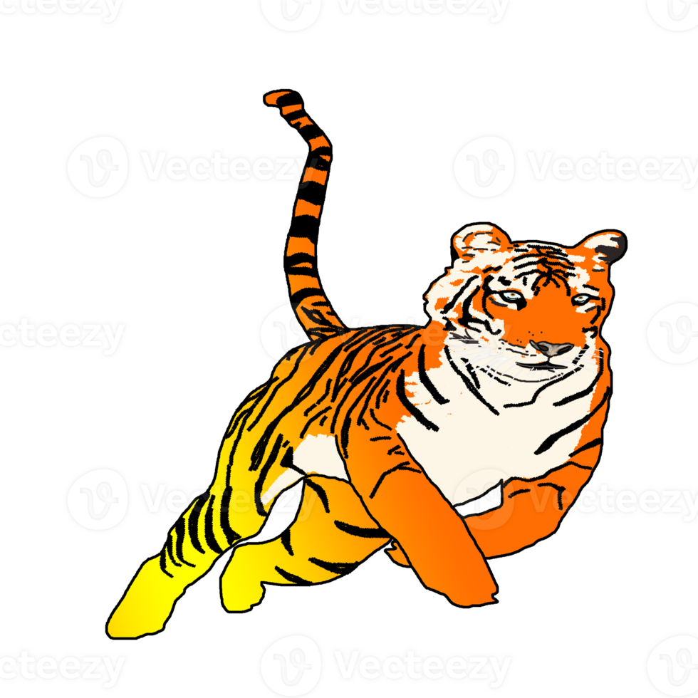 icon tiger king of jungle png