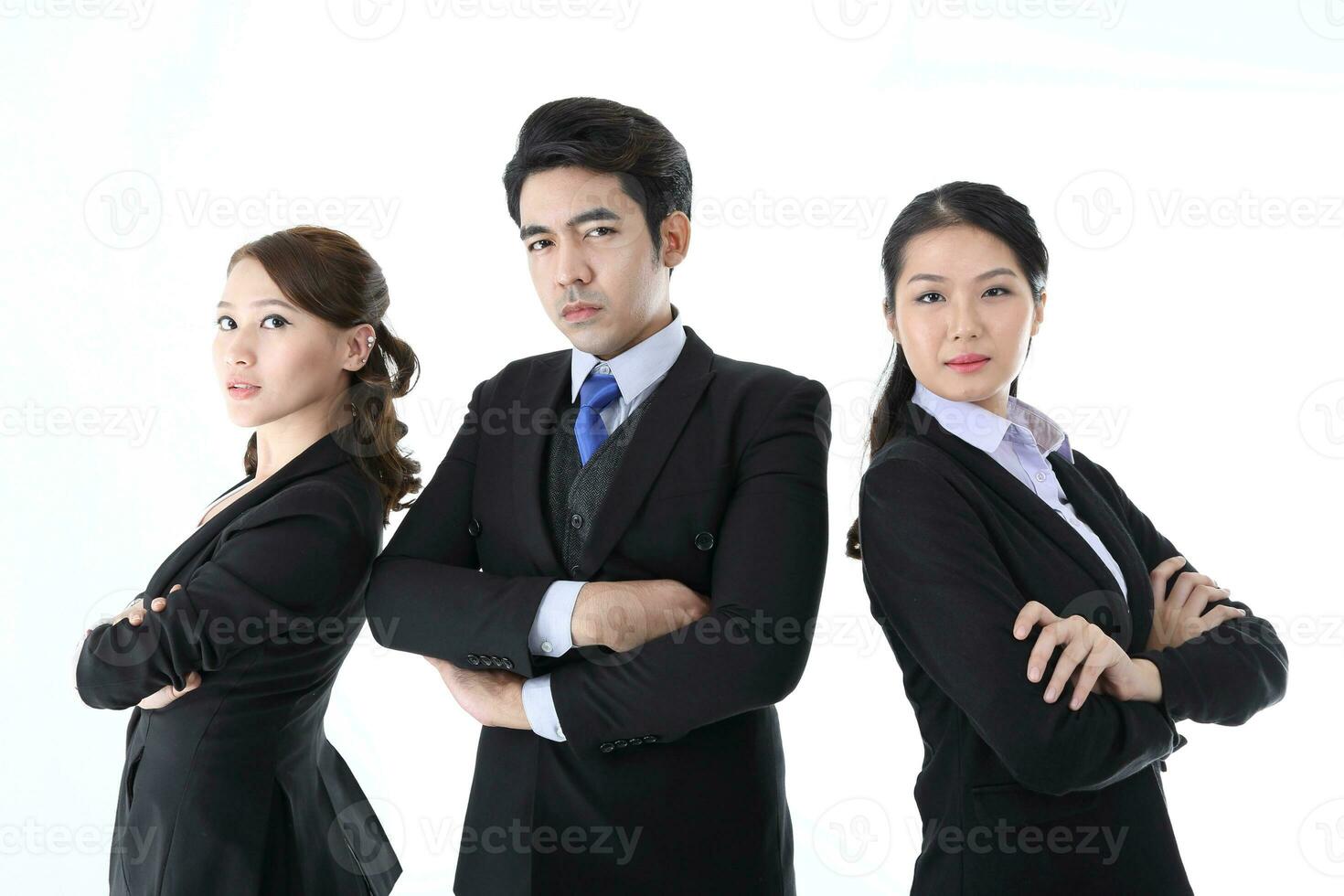 Young south east Asian middle eastern man woman student business colleague photo