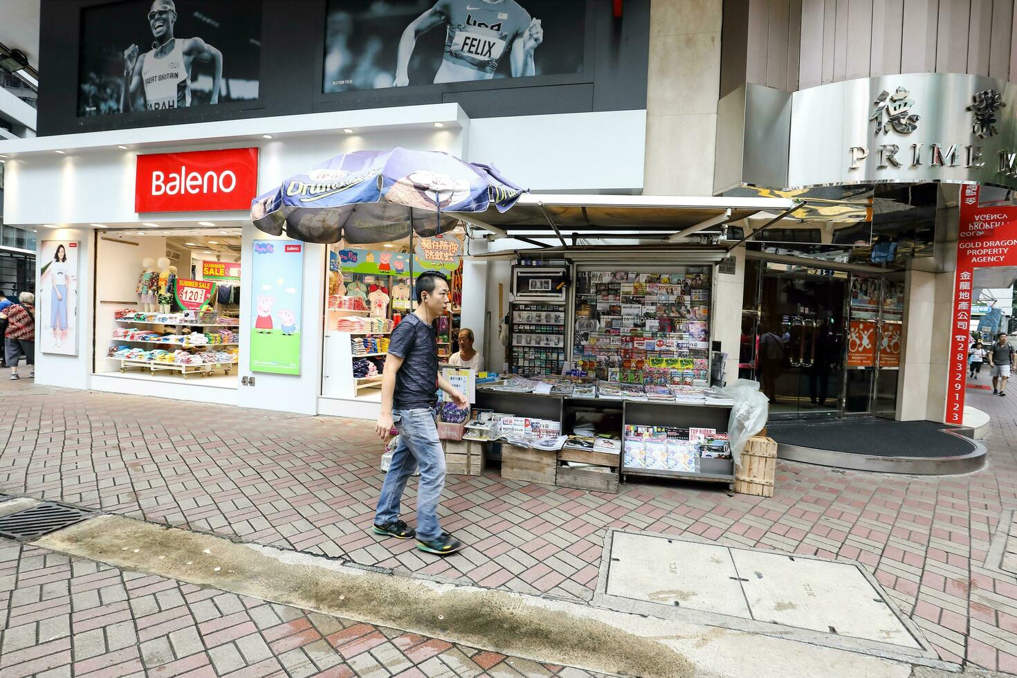 WAN CHAI, HONG KONG- AUGUST 31, 2018- is commercial area with spots include Tai Yuen Street for toy stores, Queens Road East for antiques and Wan Chai Computer Centre for tech. photo