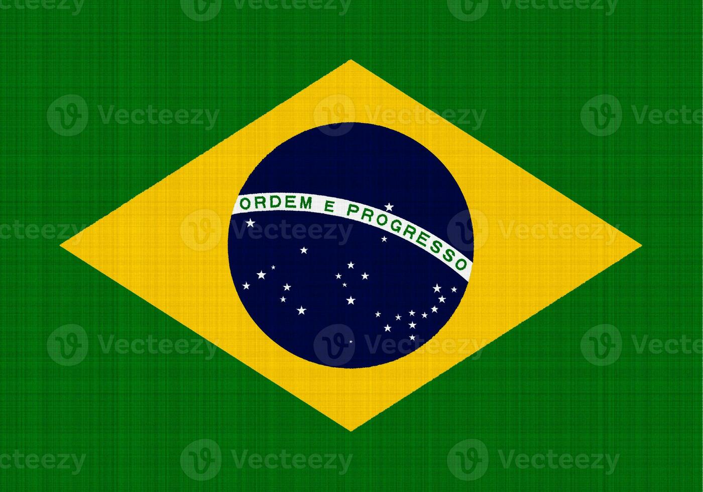 Flag of the Brazil on a textured background. Concept collage. photo