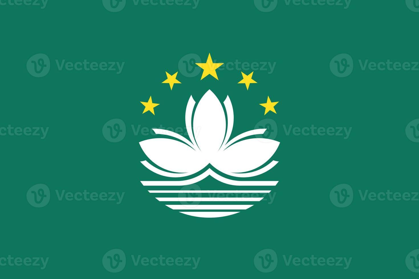 Illustration flag of Macau. Macau flag of background. Flag symbol of Macanese. photo
