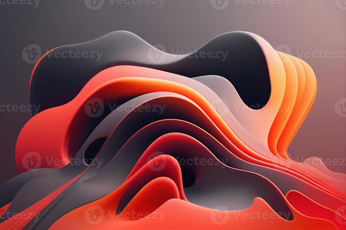 Bright motion fluid shape decorative background. Abstract vivid liquid gradient 3d rendering wallpaper design for the decoration of posters, banners, landing pages, and invitation cards. photo