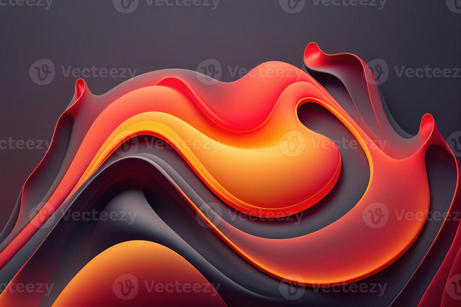Abstract dynamic vibrant fluid background for an advertising banner, poster, and landing page. Magic liquid gradient twisted shape 3d illustration. art photo