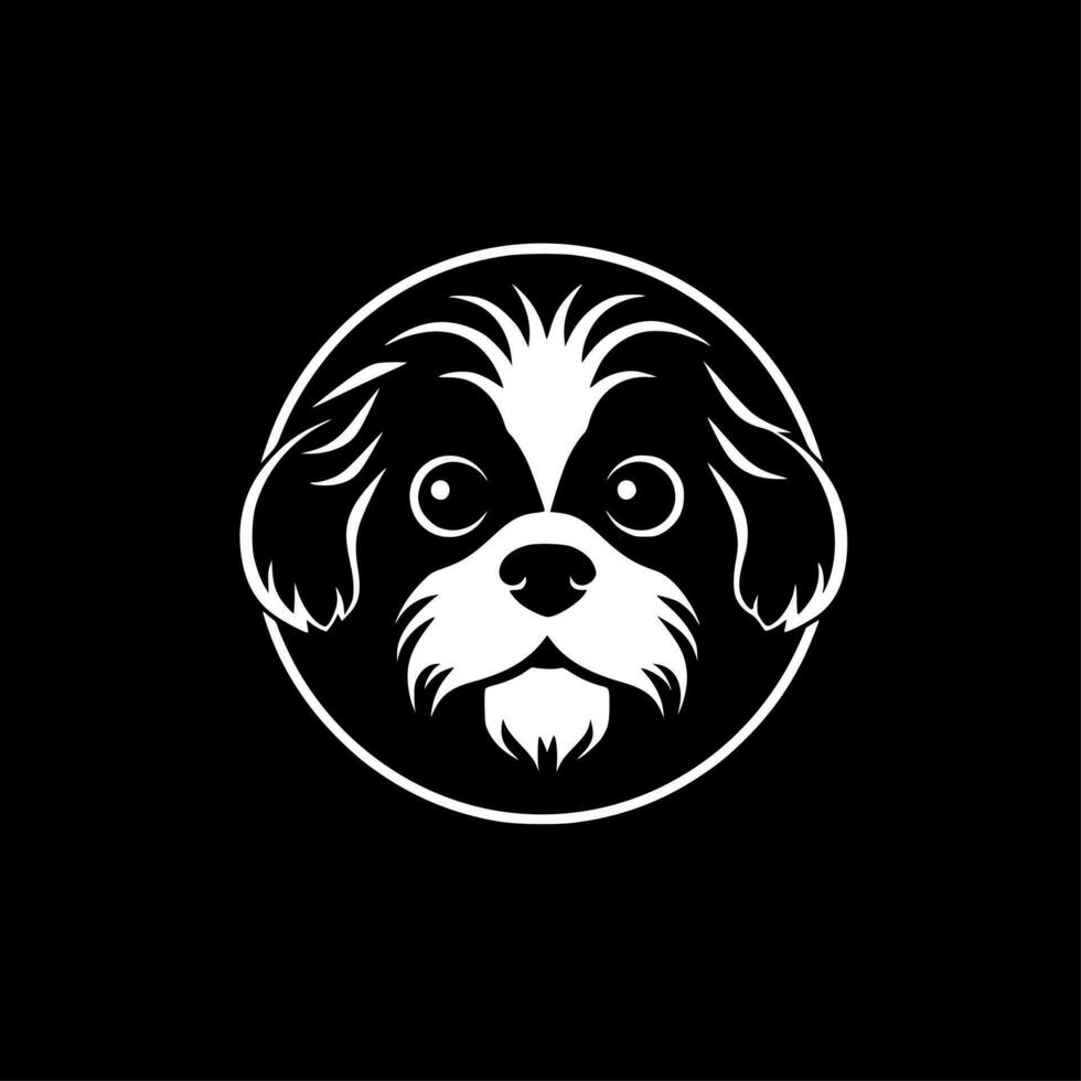 perro - minimalista y plano logo - vector ilustración