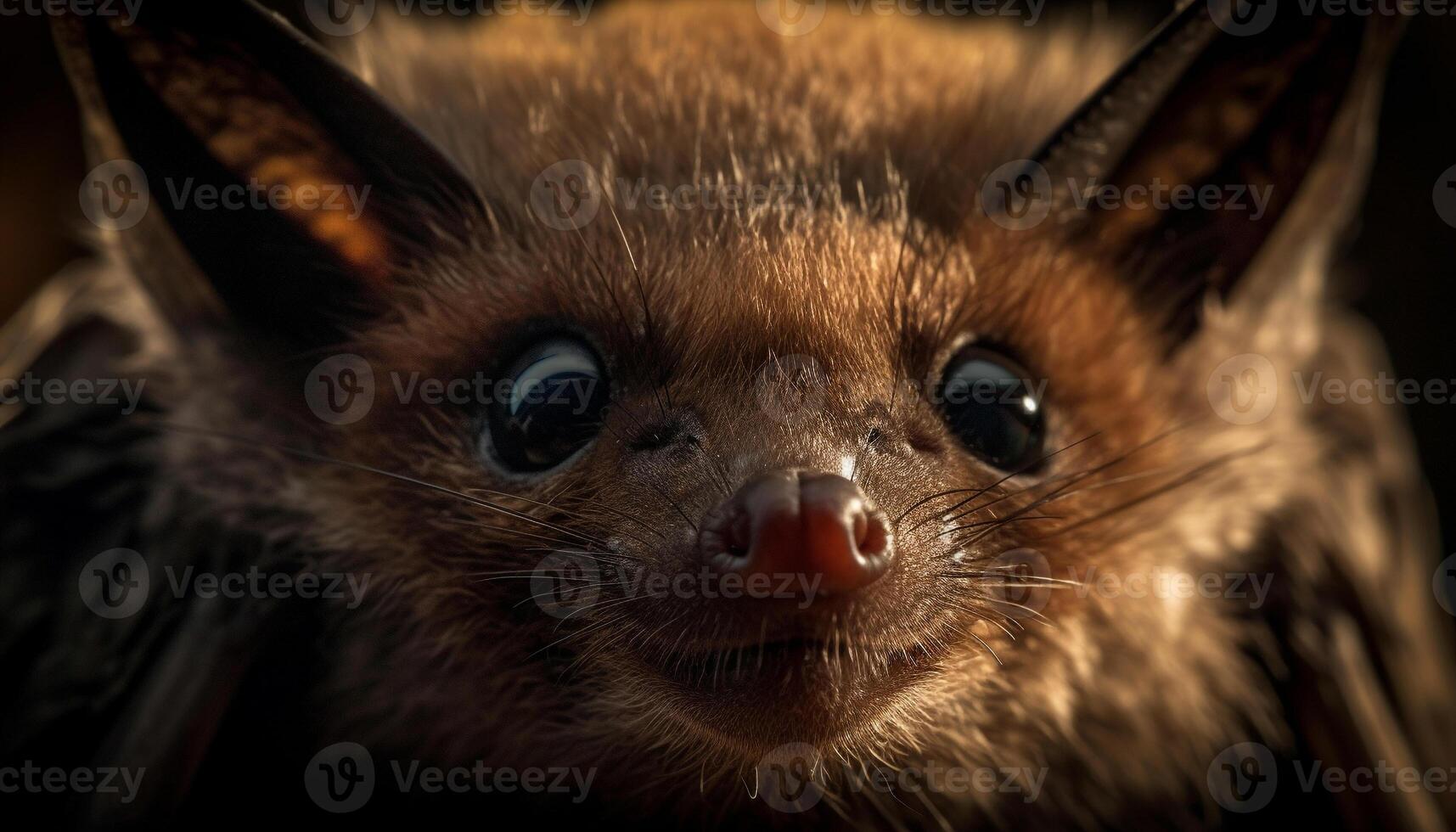 Cute kitten staring with playful alertness generated by AI photo