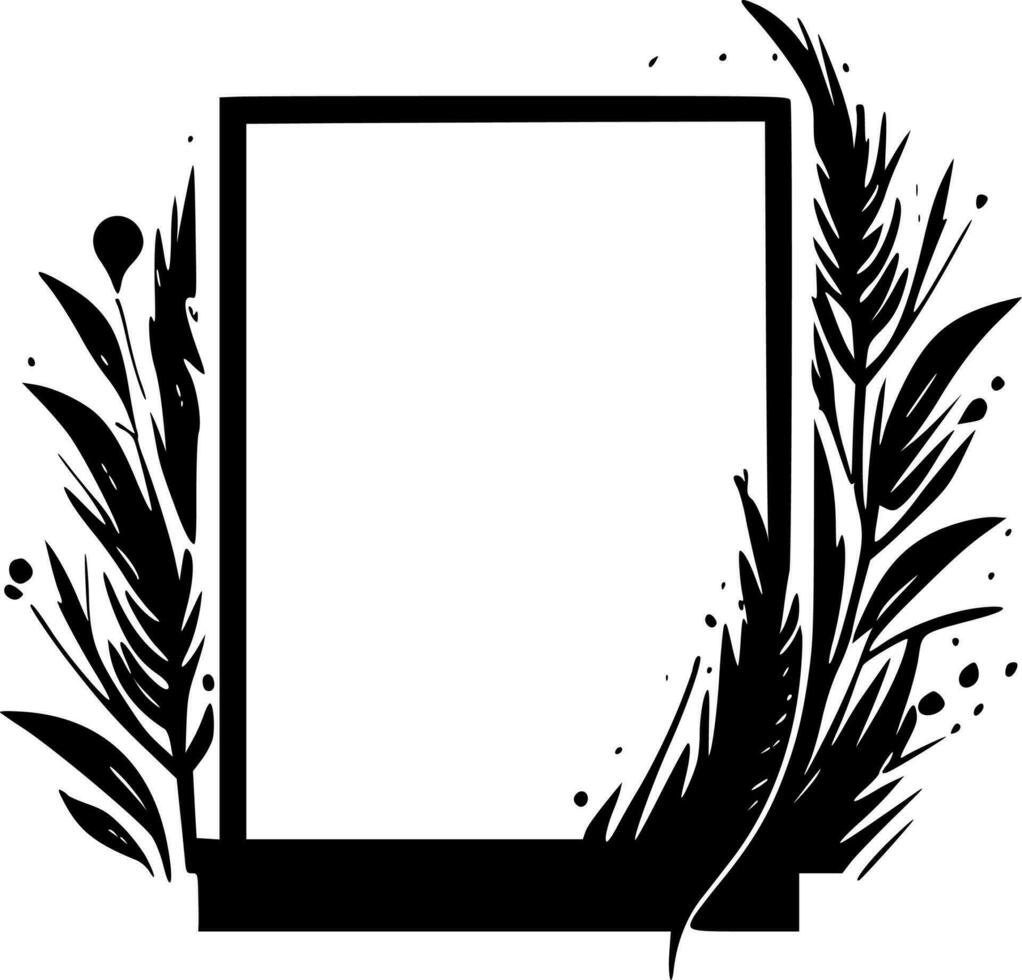 Border, Minimalist and Simple Silhouette - Vector illustration