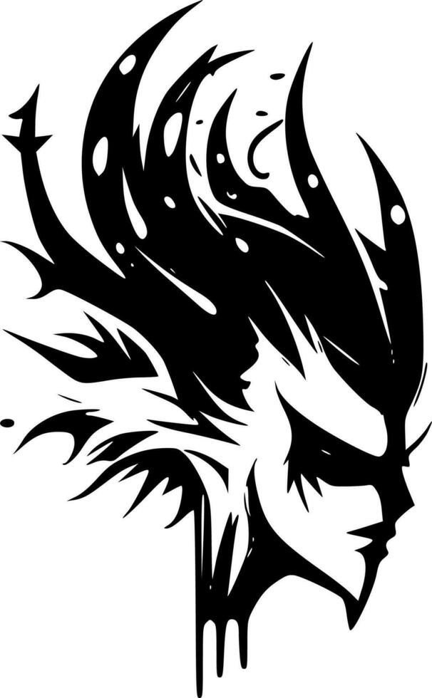 Fantasy, Minimalist and Simple Silhouette - Vector illustration