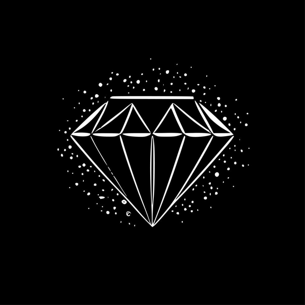 diamante de imitación - minimalista y plano logo - vector ilustración