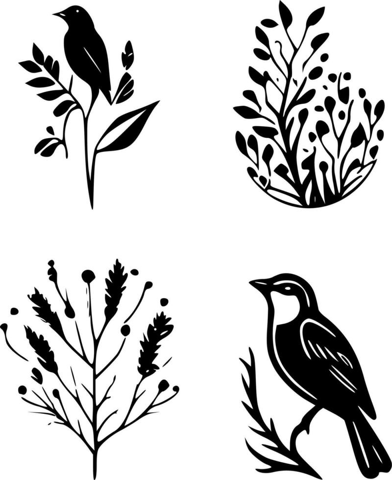 Nature - High Quality Vector Logo - Vector illustration ideal for T-shirt graphic