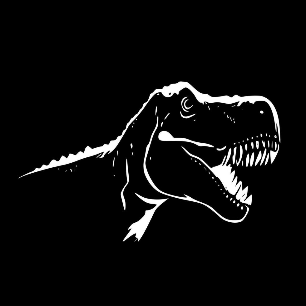 tirano saurio Rex - minimalista y plano logo - vector ilustración