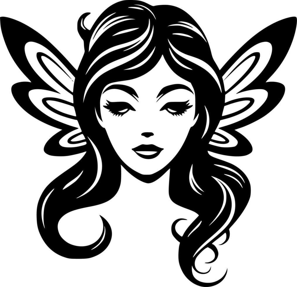 Fairy - High Quality Vector Logo - Vector illustration ideal for T-shirt graphic