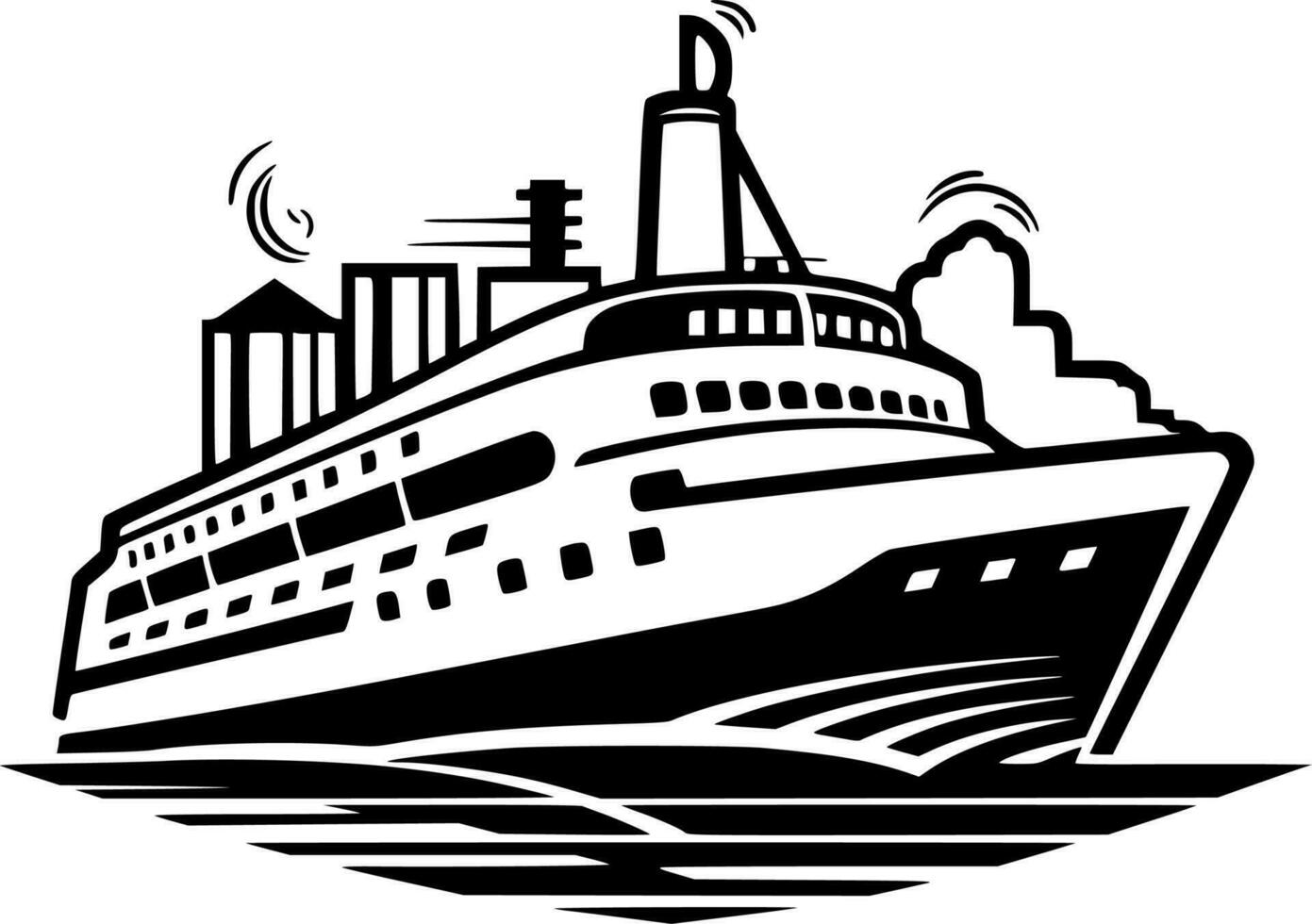 crucero - alto calidad vector logo - vector ilustración ideal para camiseta gráfico