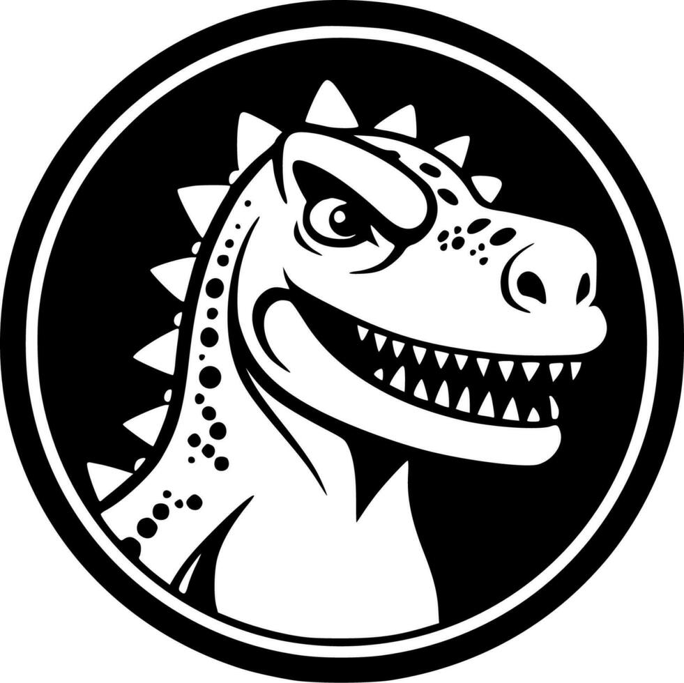 Dinosaur - Minimalist and Flat Logo - Vector illustration