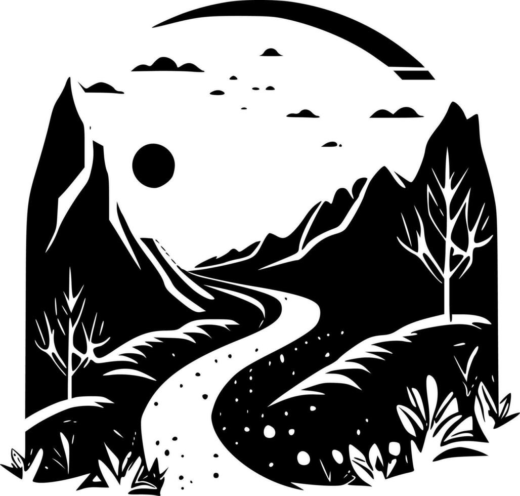 Border, Minimalist and Simple Silhouette - Vector illustration