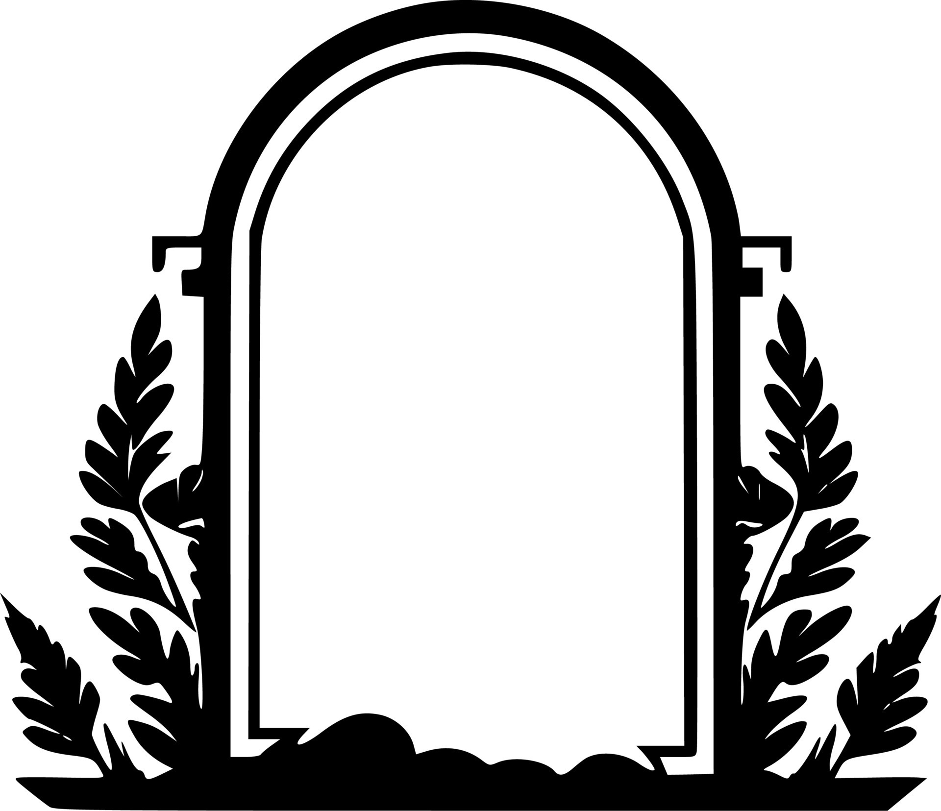 Border, Black and White Vector illustration 24566529 Vector Art at Vecteezy