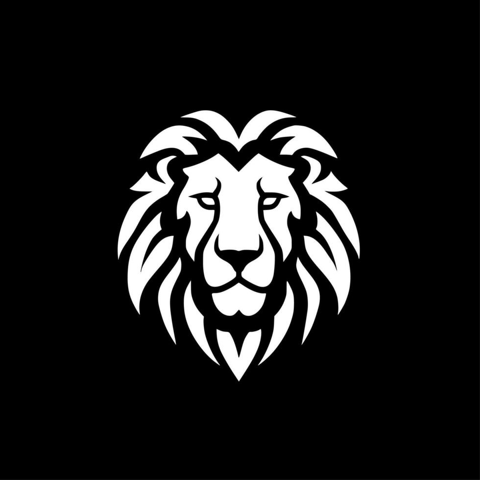 Lion, Minimalist and Simple Silhouette - Vector illustration