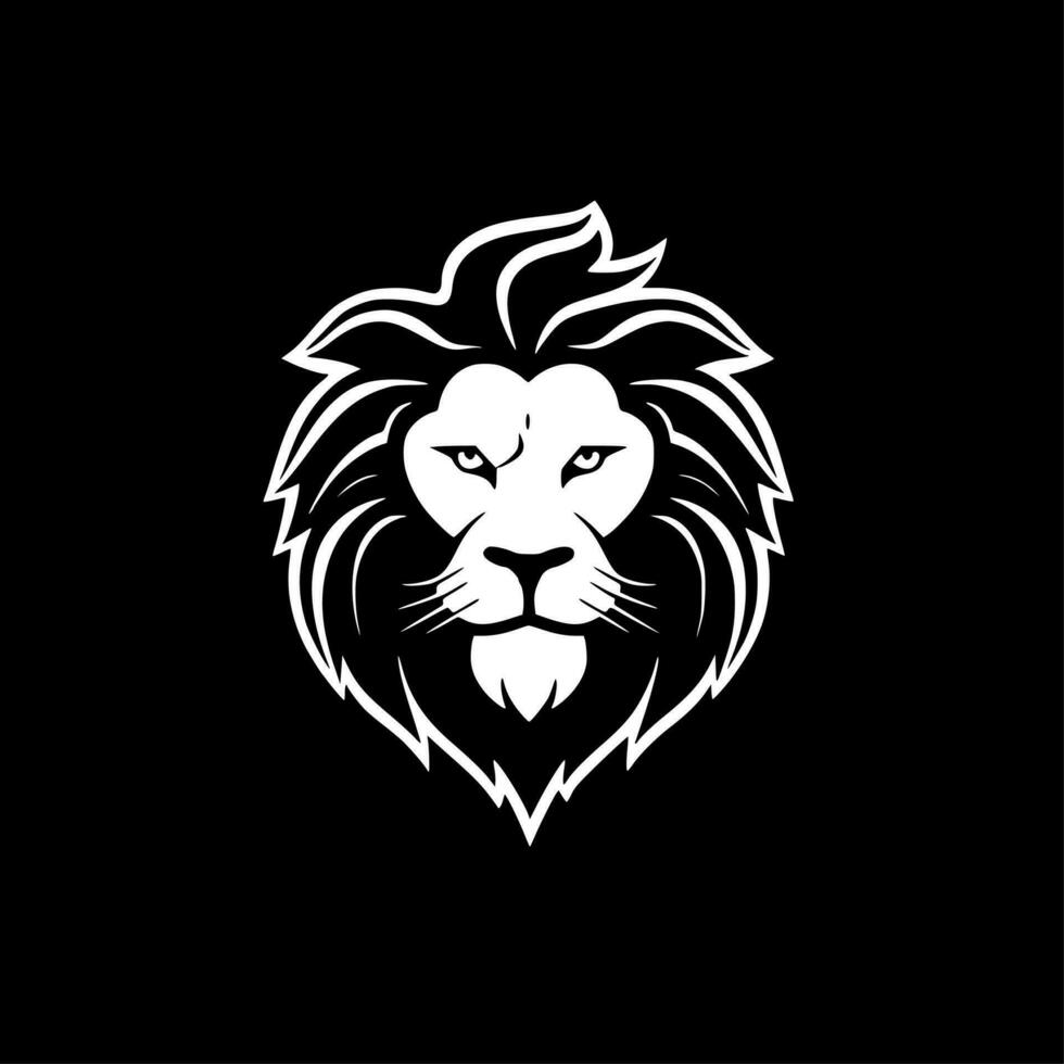 Lion, Minimalist and Simple Silhouette - Vector illustration