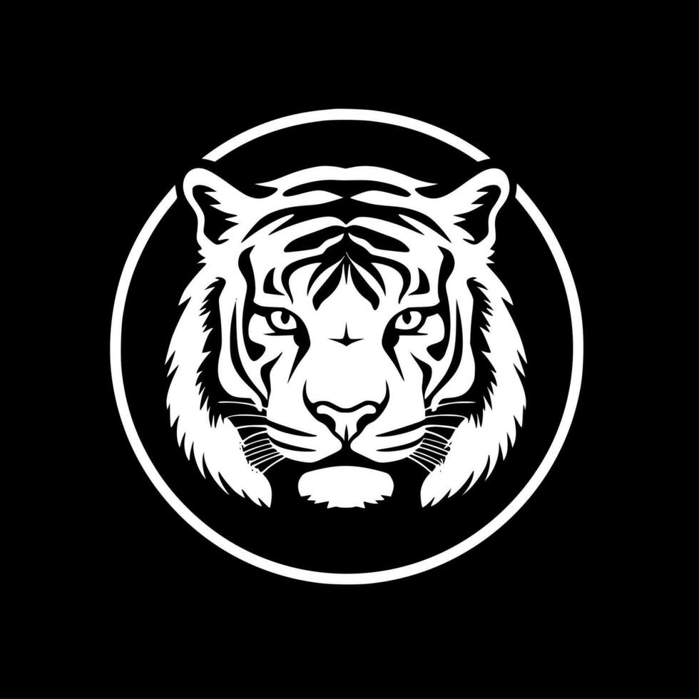 tigre, minimalista y sencillo silueta - vector ilustración