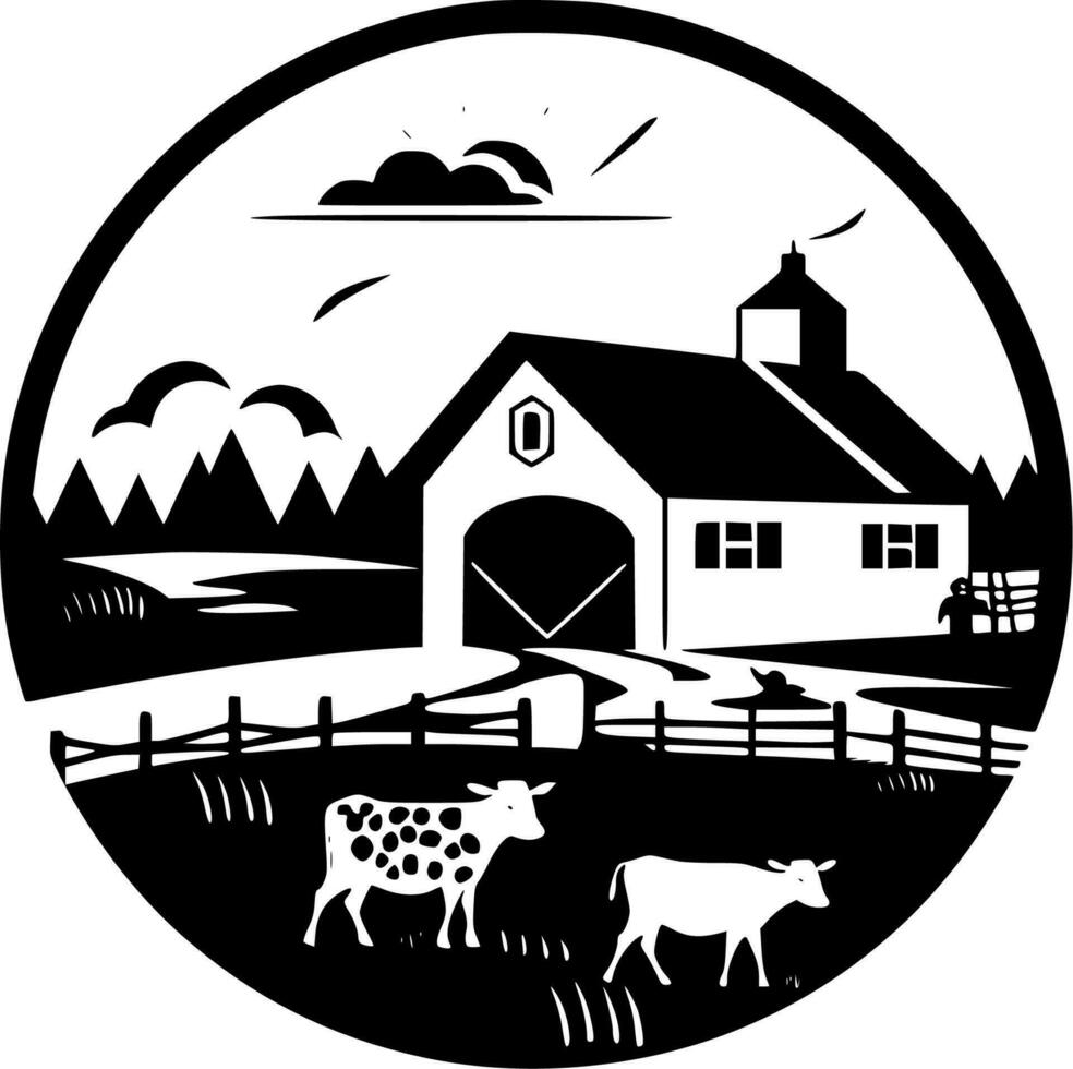 Farm - High Quality Vector Logo - Vector illustration ideal for T-shirt graphic