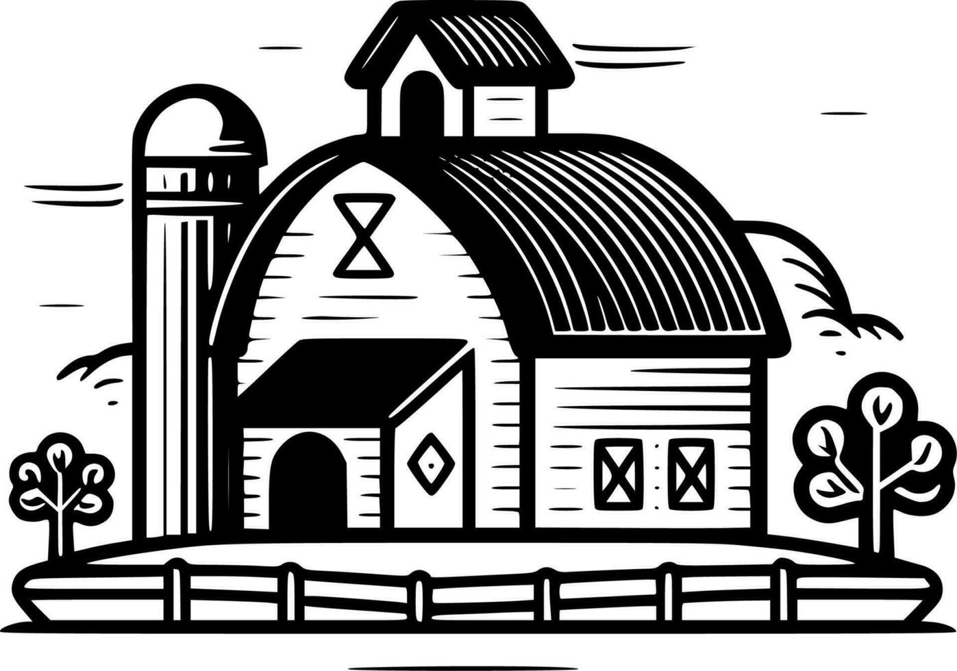 Farm - High Quality Vector Logo - Vector illustration ideal for T-shirt graphic