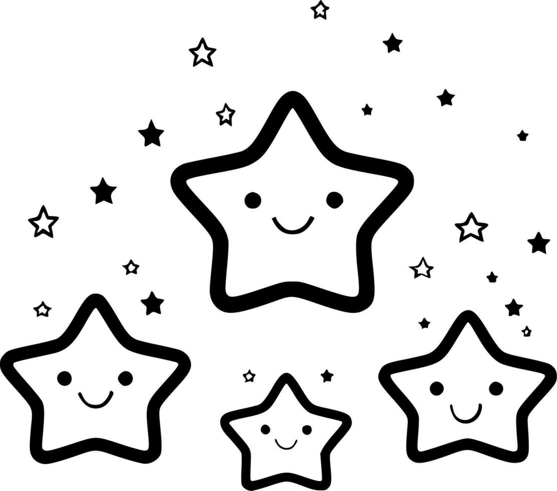 Stars - High Quality Vector Logo - Vector illustration ideal for T-shirt graphic