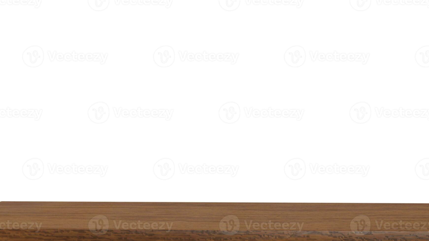 Blank wall mockup with wooden floor. 3D rendering. photo