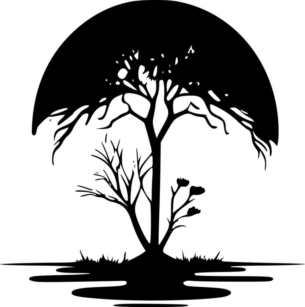 Nature - High Quality Vector Logo - Vector illustration ideal for T-shirt graphic