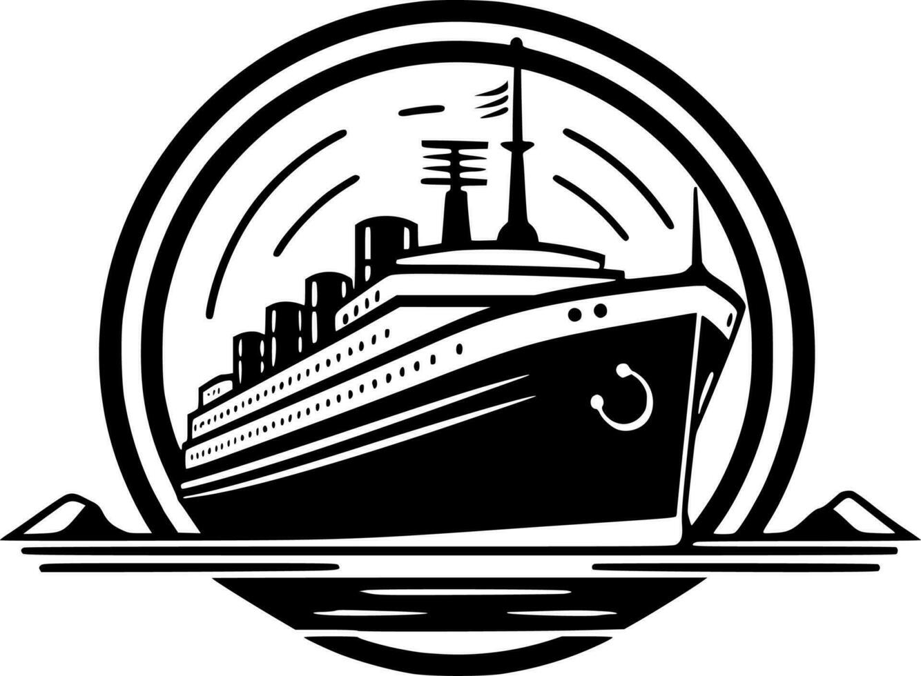 crucero - alto calidad vector logo - vector ilustración ideal para camiseta gráfico