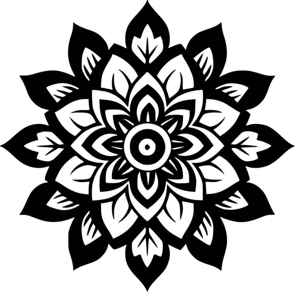 Mandala - High Quality Vector Logo - Vector illustration ideal for T-shirt graphic