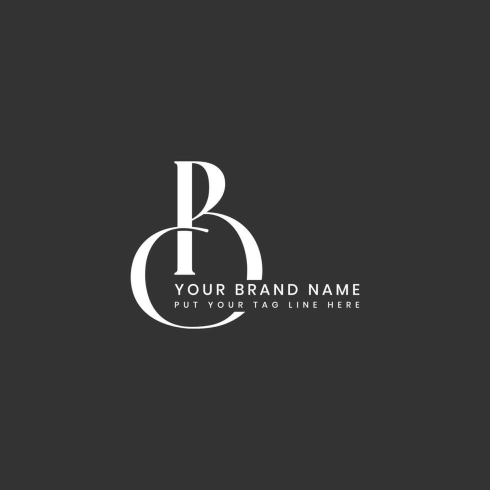 CB or BC initial luxury initial letter logo design free vector