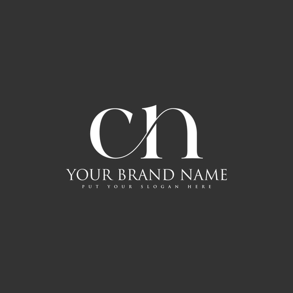 CN elegant luxury letters Initials icon Monogram logo design free Vector