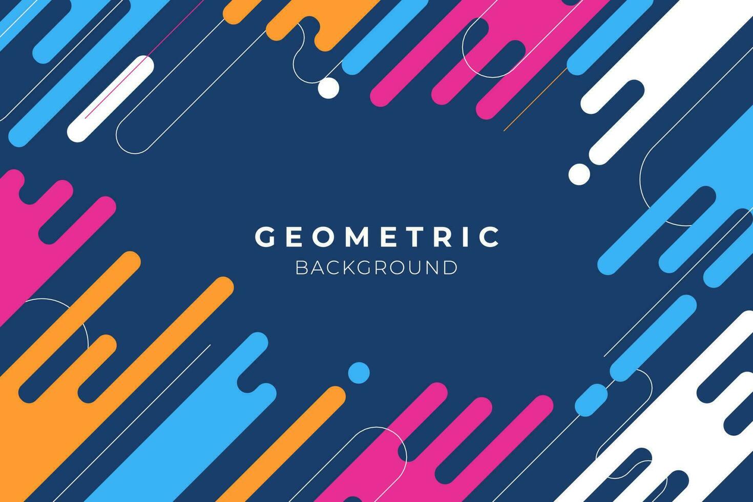 Abstract geometric background in bright colors vector