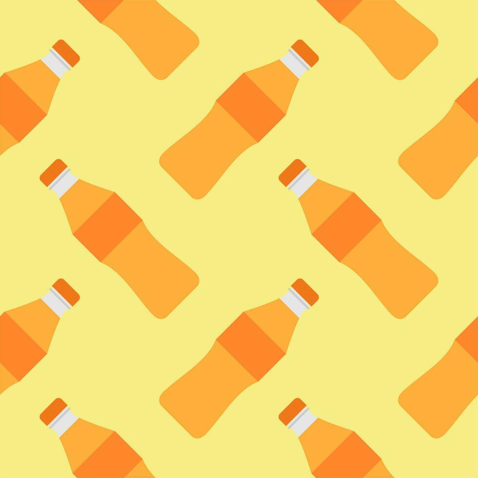 soft drink seamless pattern vector illustration. bottle of soda seamless pattern