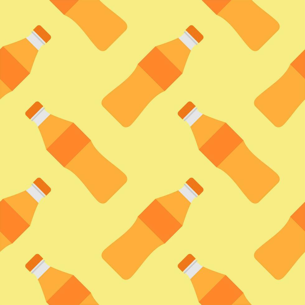 soft drink seamless pattern vector illustration. bottle of soda seamless pattern