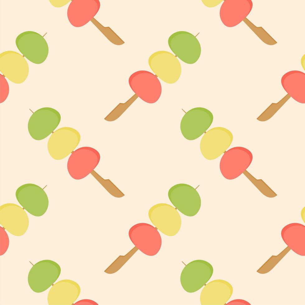 mochi seamless pattern vector illustration