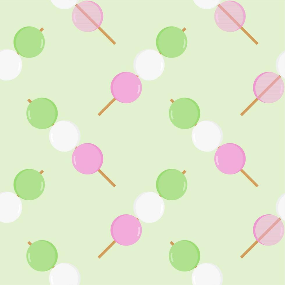dango seamless pattern vector illustration