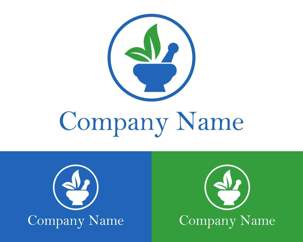 Vector logo template. Nature care. Herbal medicine. natural herb icon illustration