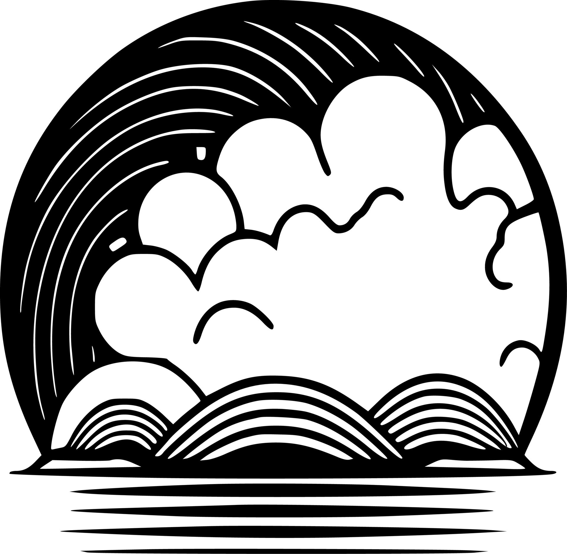 Border, Black and White Vector illustration 24568852 Vector Art at Vecteezy