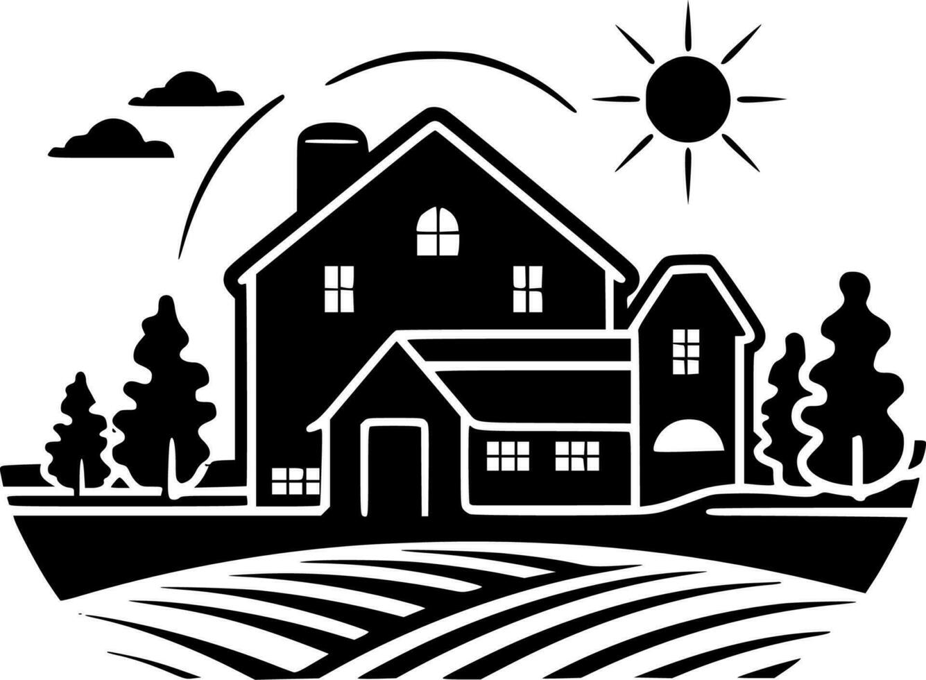 Farm - High Quality Vector Logo - Vector illustration ideal for T-shirt graphic