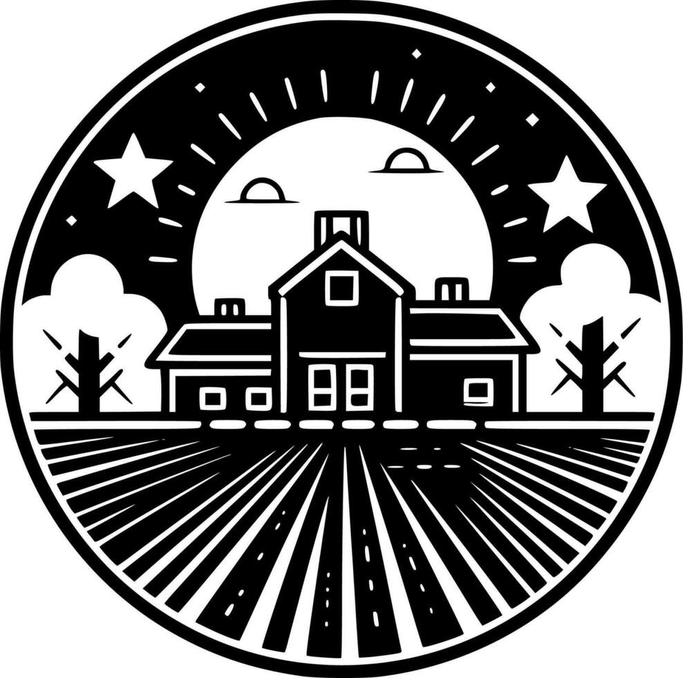 Farm - High Quality Vector Logo - Vector illustration ideal for T-shirt graphic