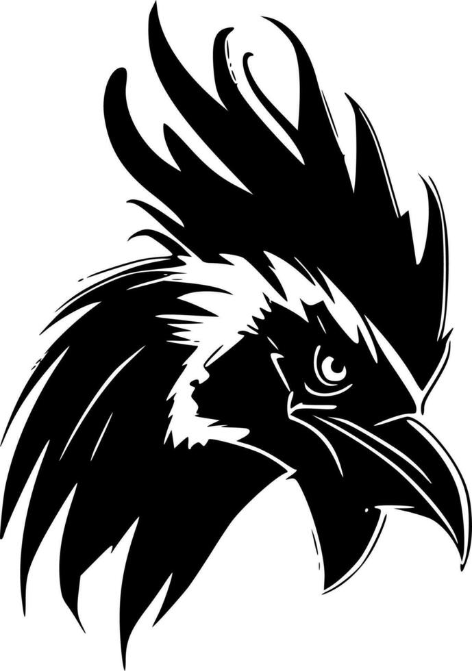 gallo - minimalista y plano logo - vector ilustración