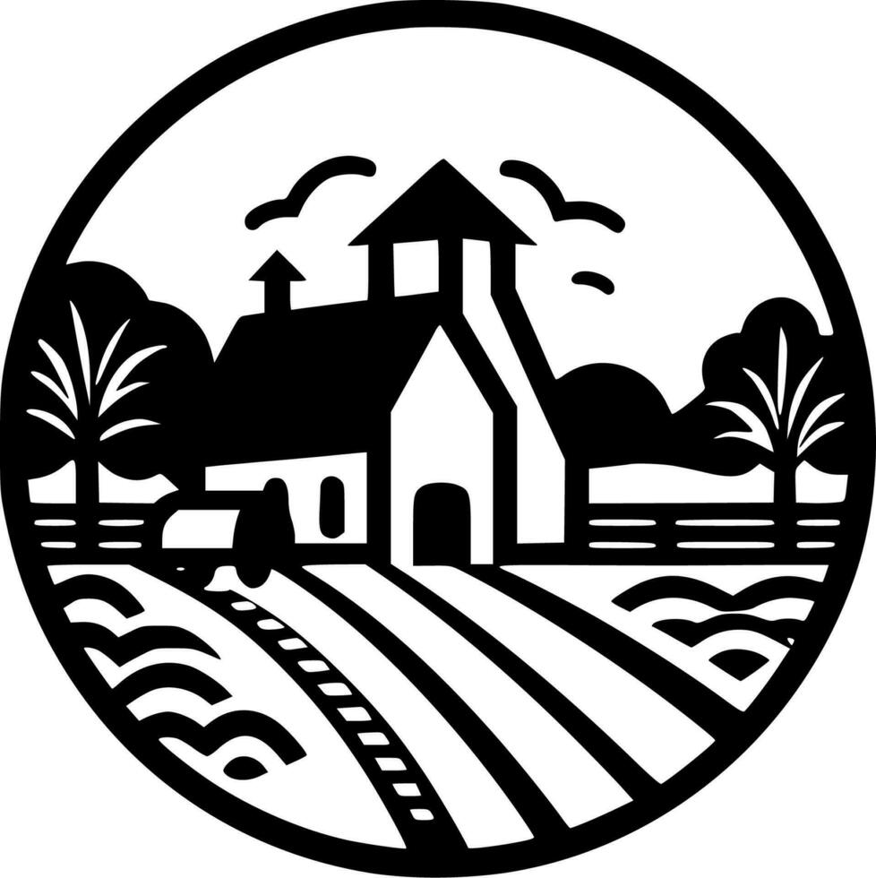 Farm - High Quality Vector Logo - Vector illustration ideal for T-shirt graphic