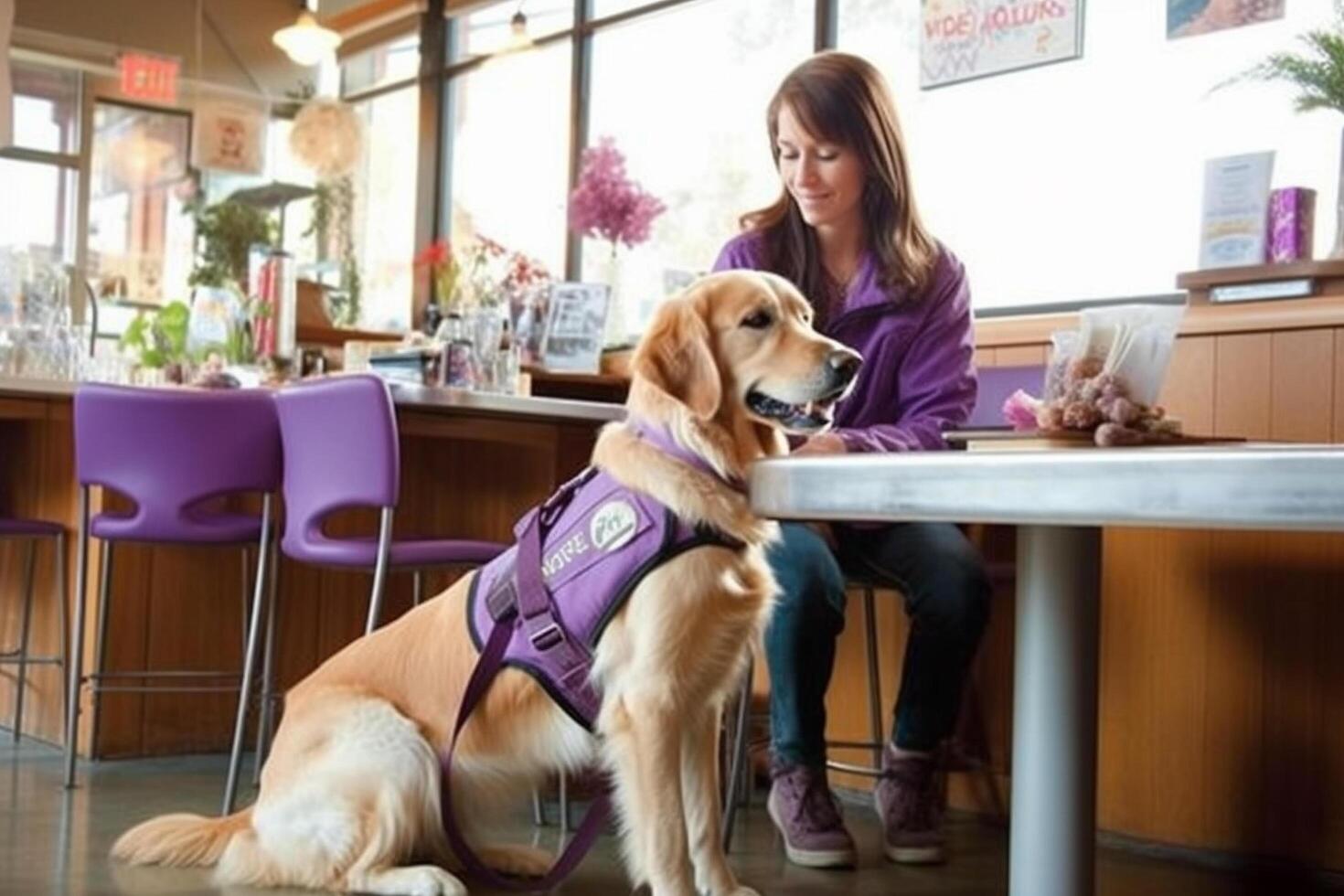 perro en real vida, contento momento con mascota ai generativo foto