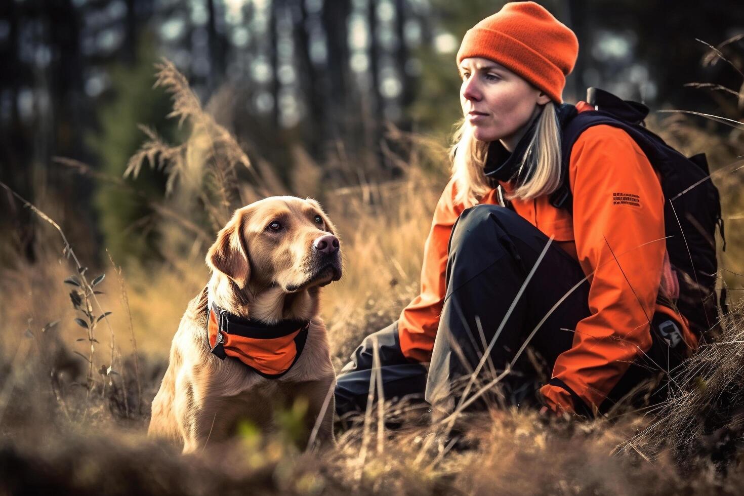 dog in real life, happy moment with pet photo