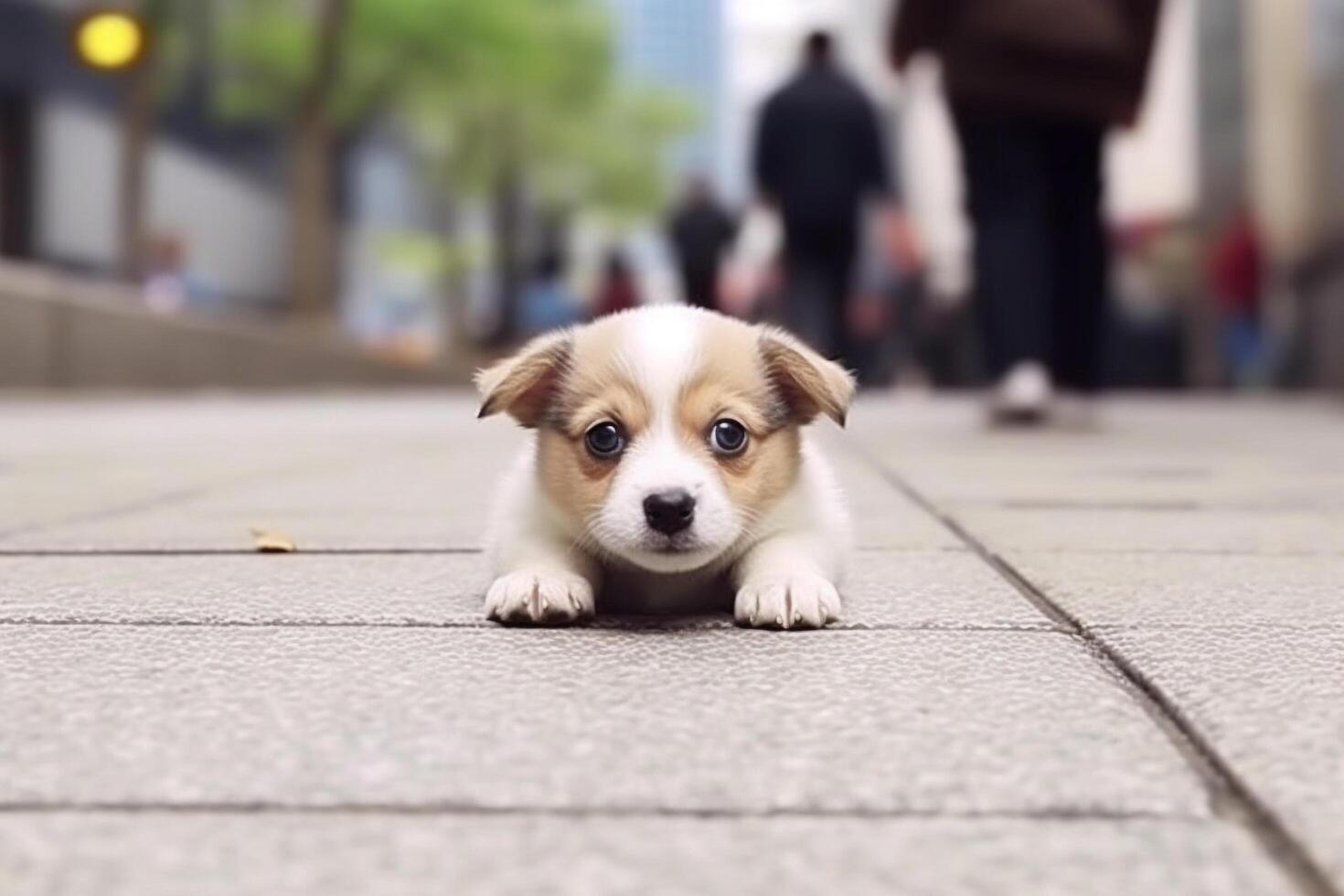 dog in real life, happy moment with pet photo