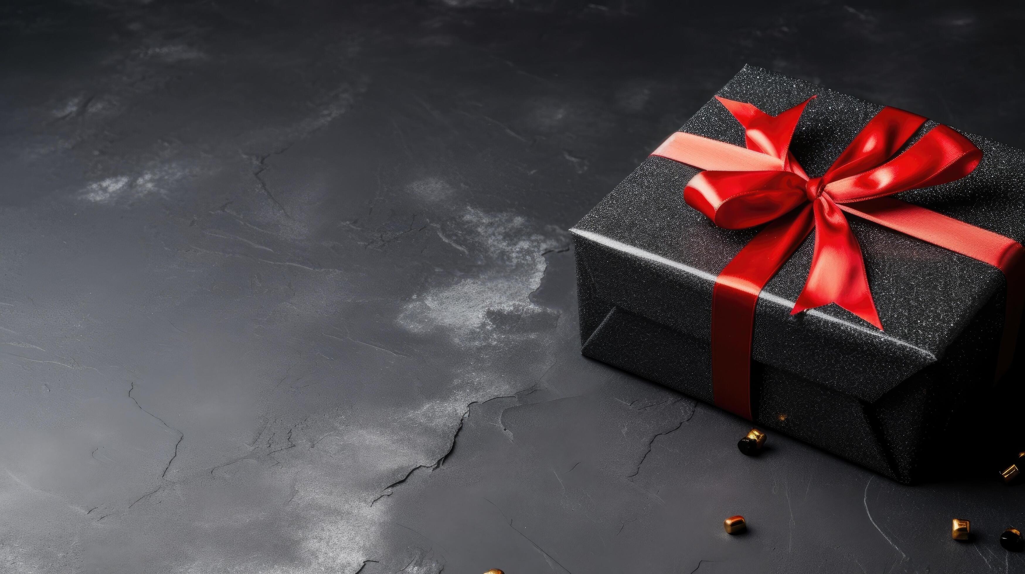 Black gift box background. Illustration 24569703 Stock Photo at Vecteezy