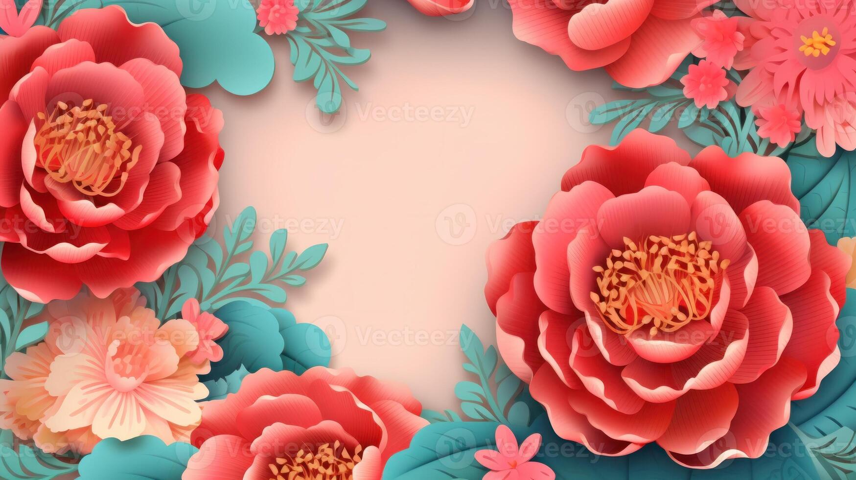Chinese holiday background in paper style. Illustration photo